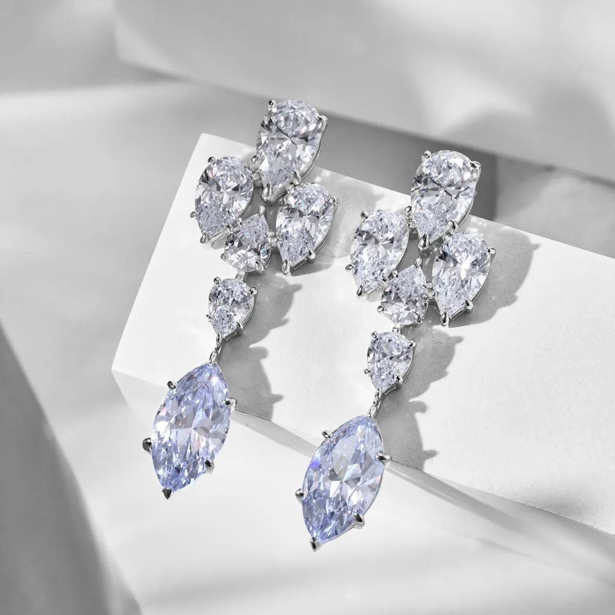 Minimalist Sterling Silver Rhodium Plated Earrings