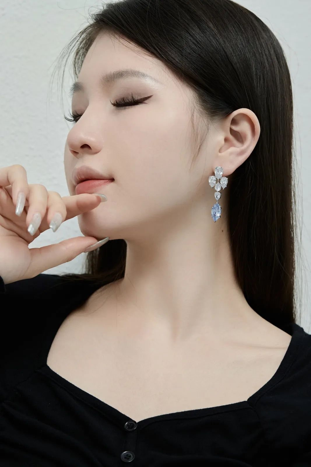 Minimalist Sterling Silver Rhodium Plated Earrings