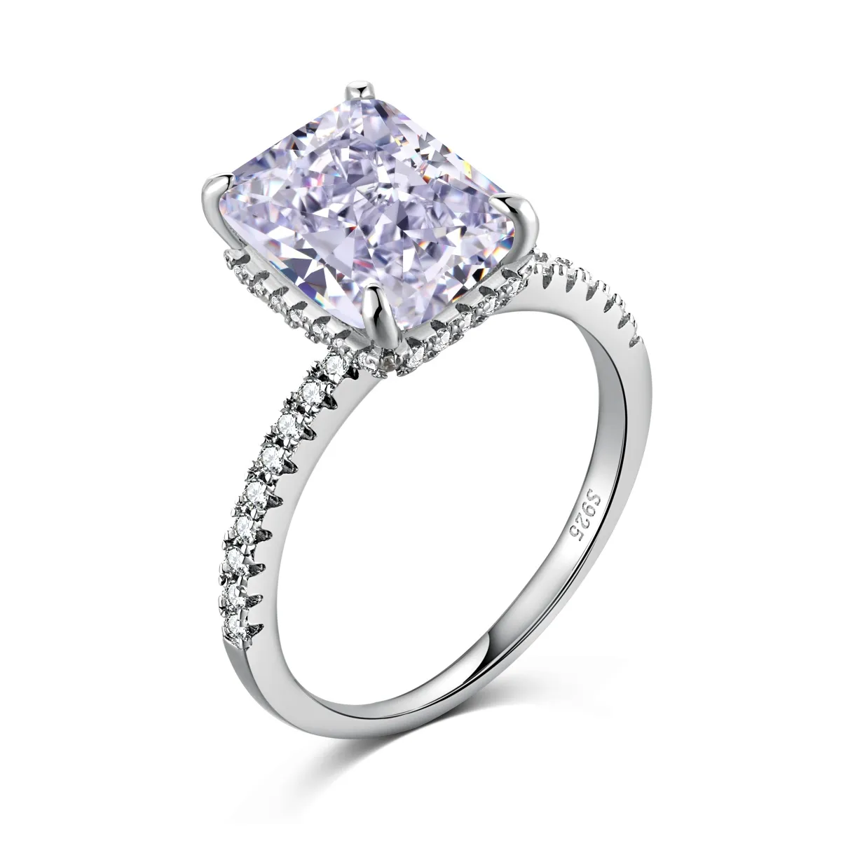 Minimalist Cubic Zirconia Sterling Silver Ring