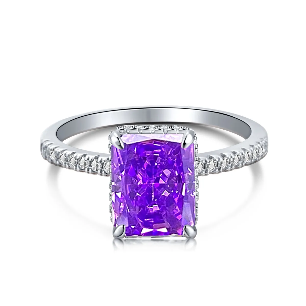Rhodium Plated Bridal Ring