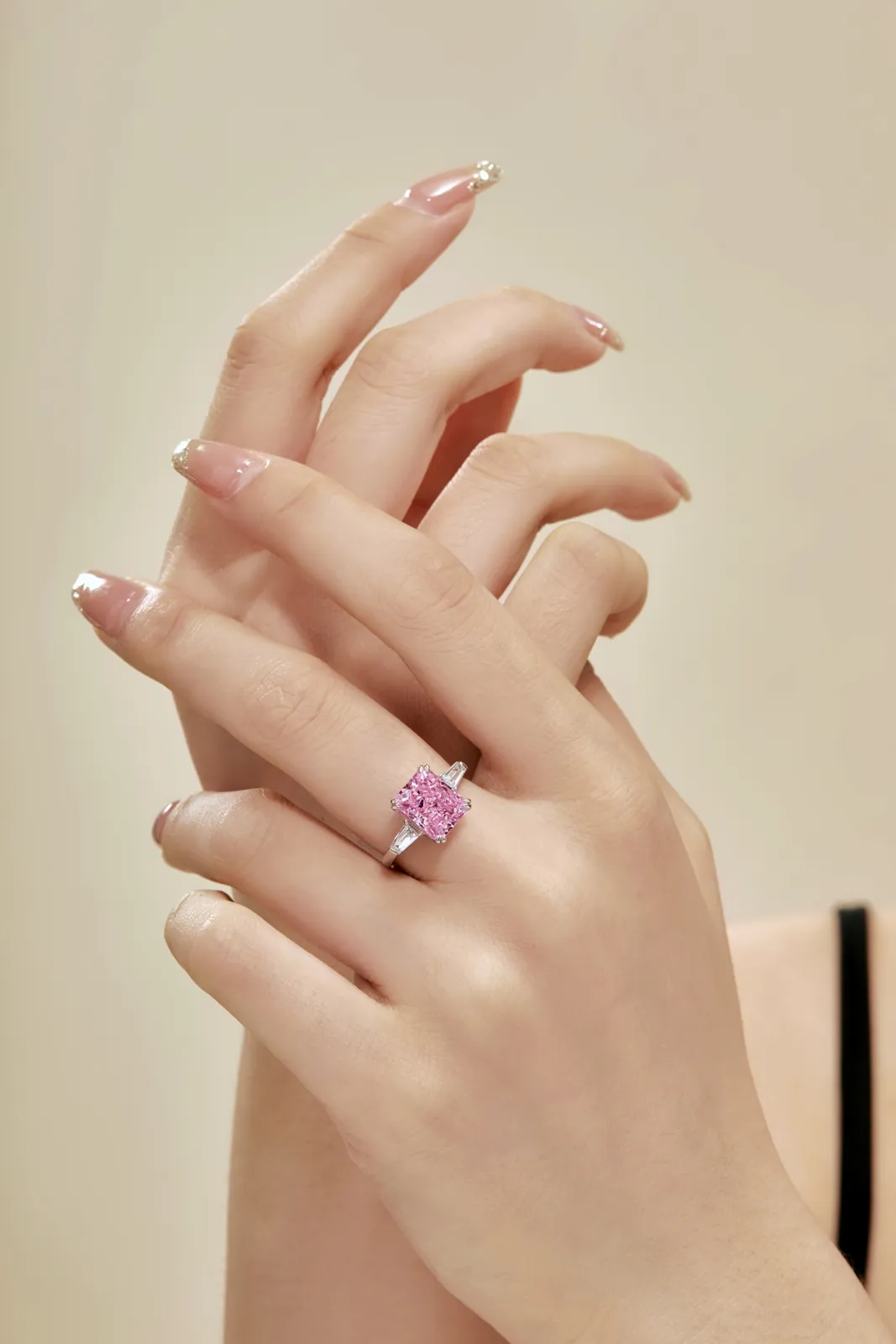 Minimalist Cubic Zirconia Sterling Silver Ring