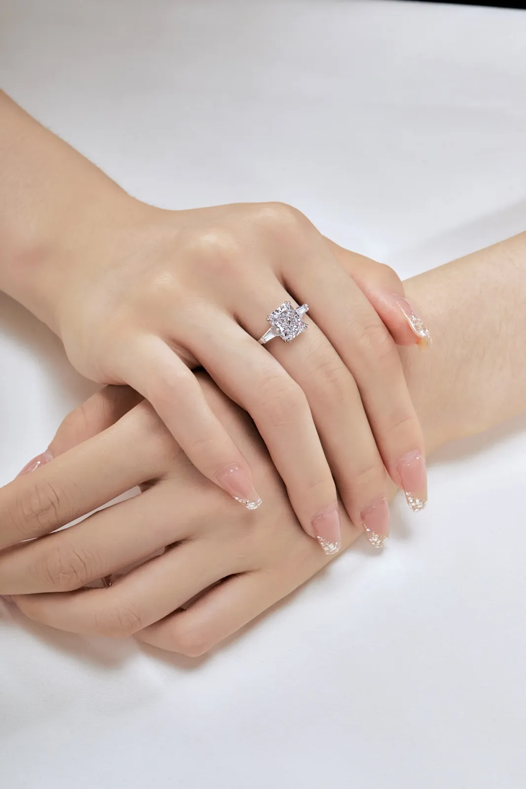 Minimalist Cubic Zirconia Sterling Silver Ring