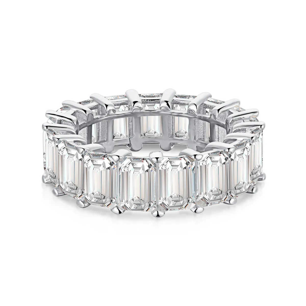 Minimalist Cubic Zirconia Sterling Silver Ring