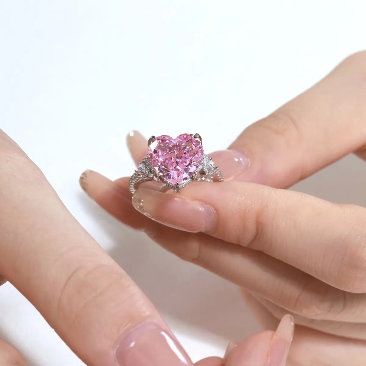 Minimalist Cubic Zirconia Sterling Silver Ring