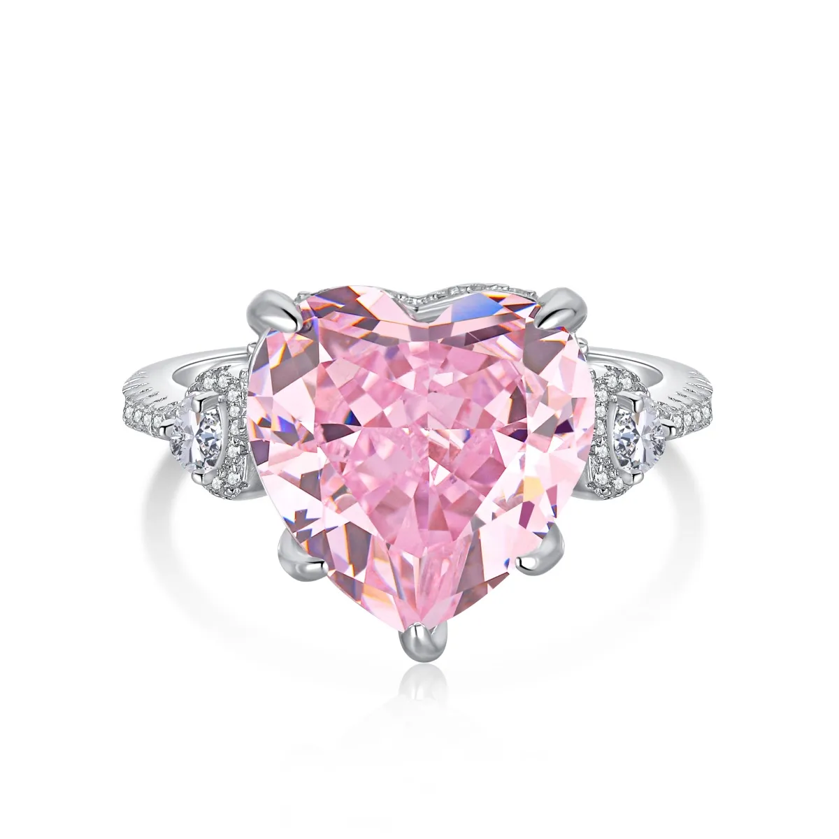 Minimalist Cubic Zirconia Sterling Silver Ring
