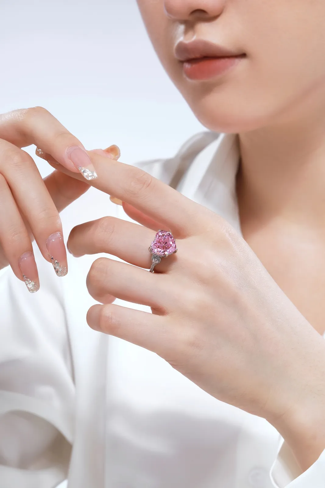 Minimalist Cubic Zirconia Sterling Silver Ring