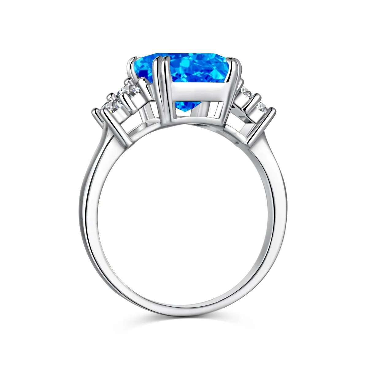 Sterling Silver Cubic Zirconia Bridal Ring