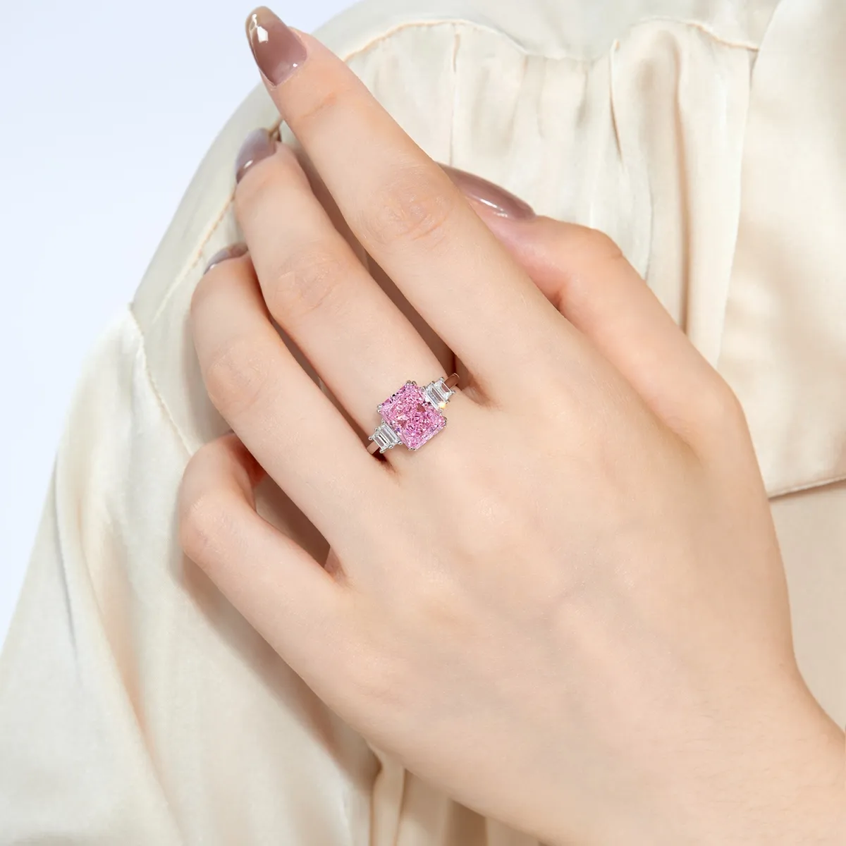 Sterling Silver Cubic Zirconia Everyday Ring