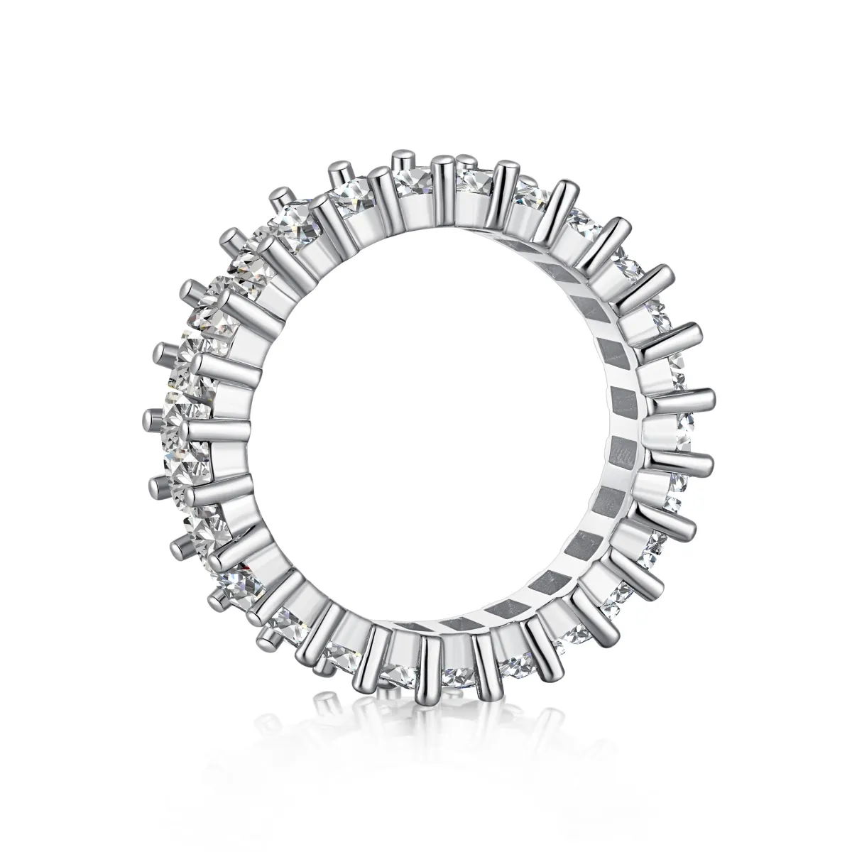 Minimalist Cubic Zirconia Sterling Silver Ring