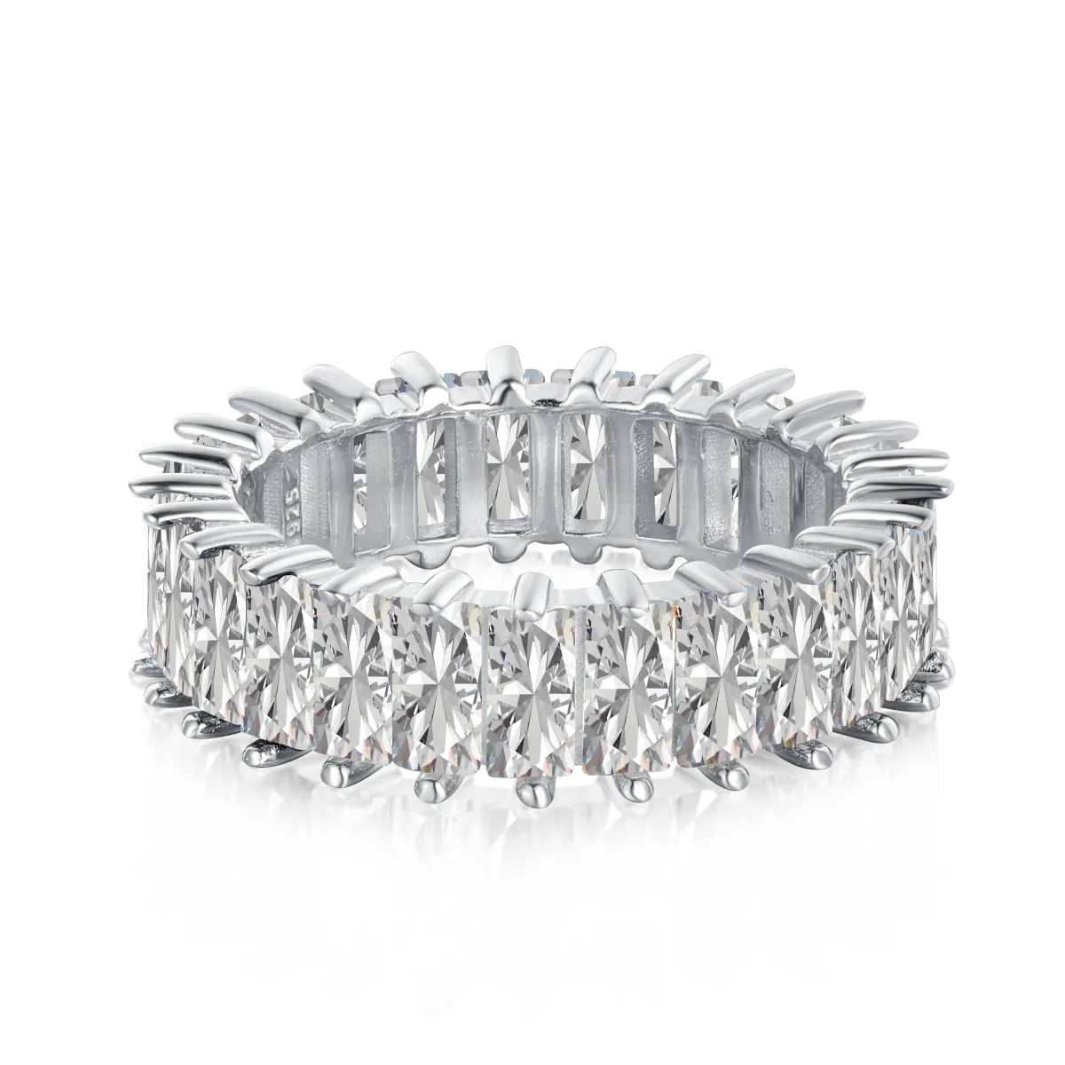 Minimalist Cubic Zirconia Sterling Silver Ring