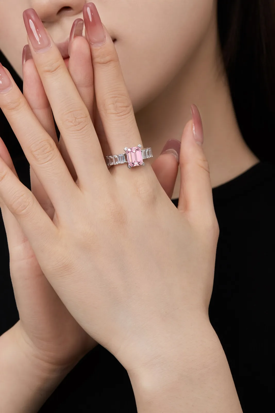 Minimalist Cubic Zirconia Sterling Sier Ring