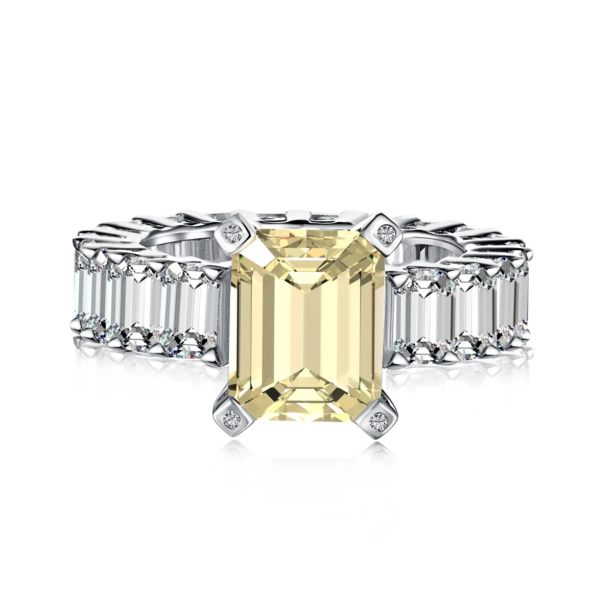 Minimalist Cubic Zirconia Sterling Sier Ring