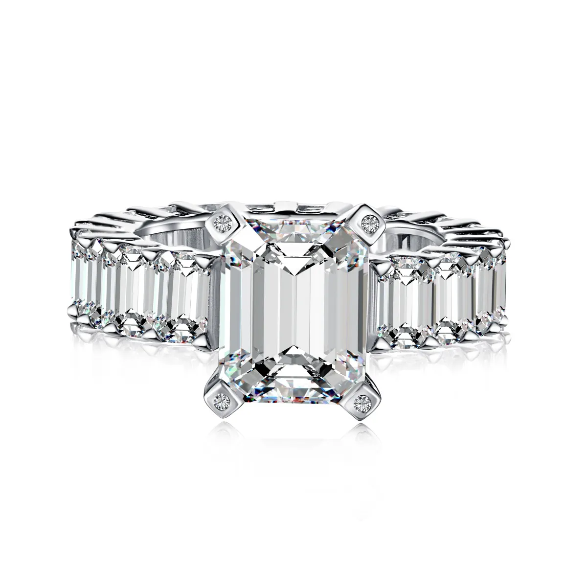 Minimalist Cubic Zirconia Sterling Sier Ring