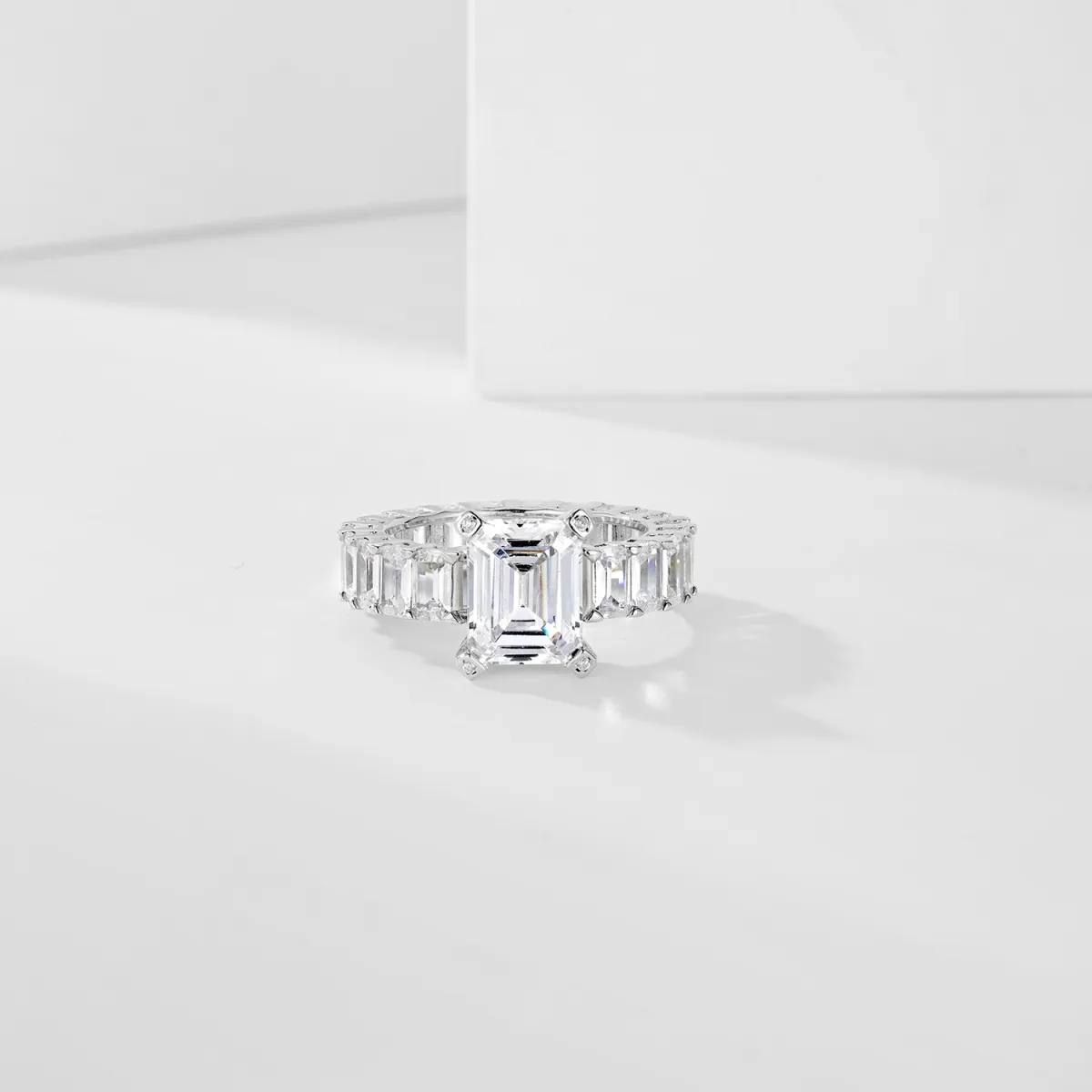 Minimalist Cubic Zirconia Sterling Sier Ring