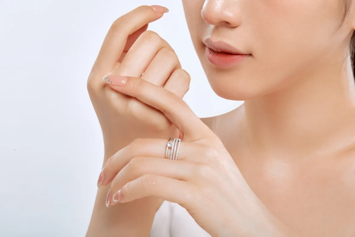Statement Cubic Zirconia Ring in Sterling Silver