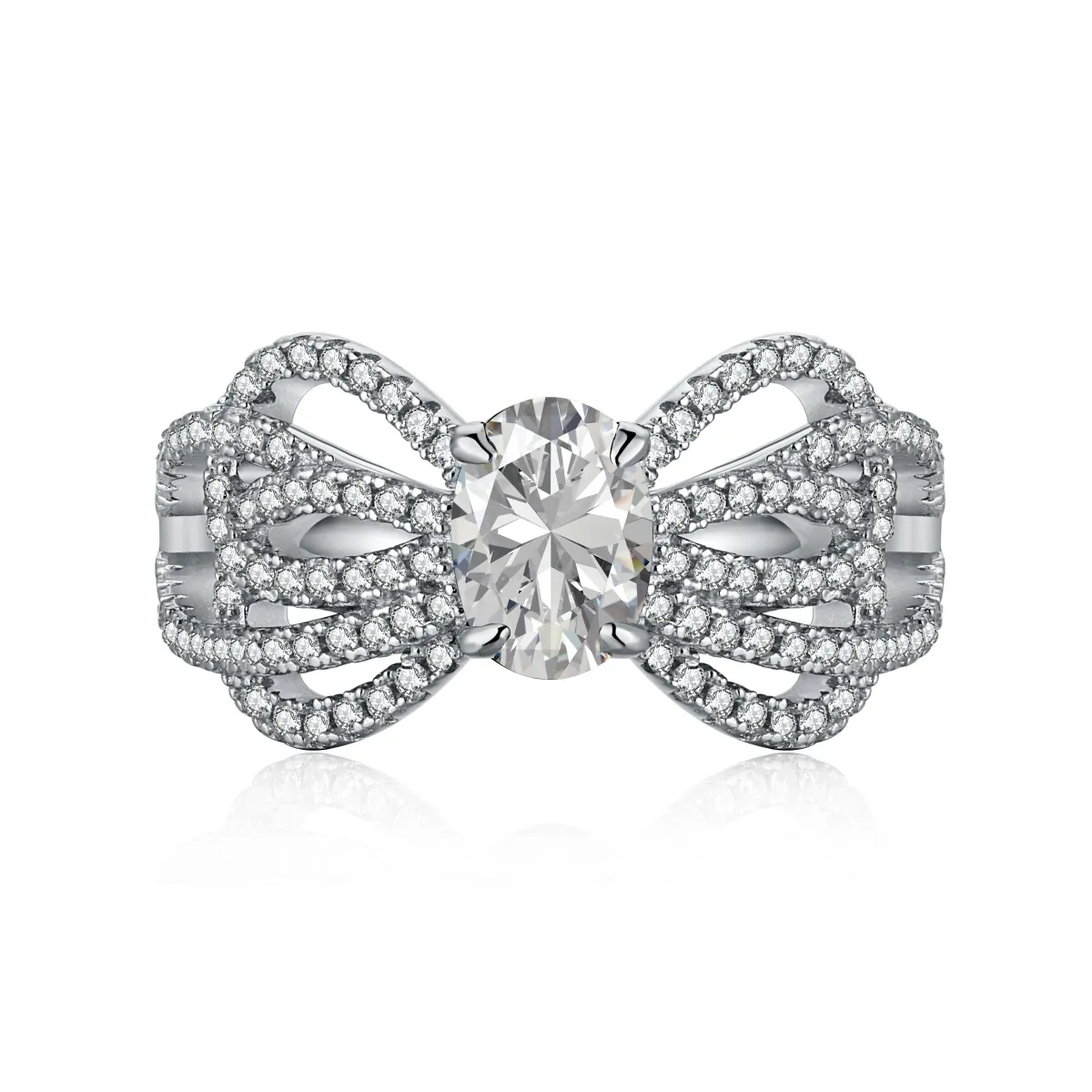Cubic Zirconia Sterling Silver Ring