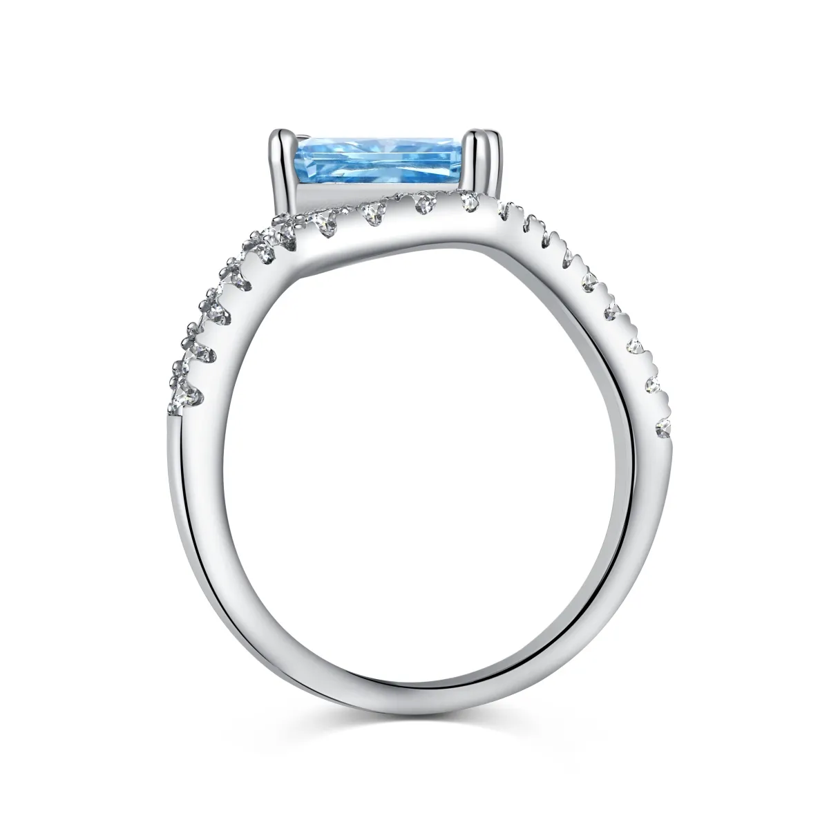 Cubic Zirconia Sterling Silver Ring