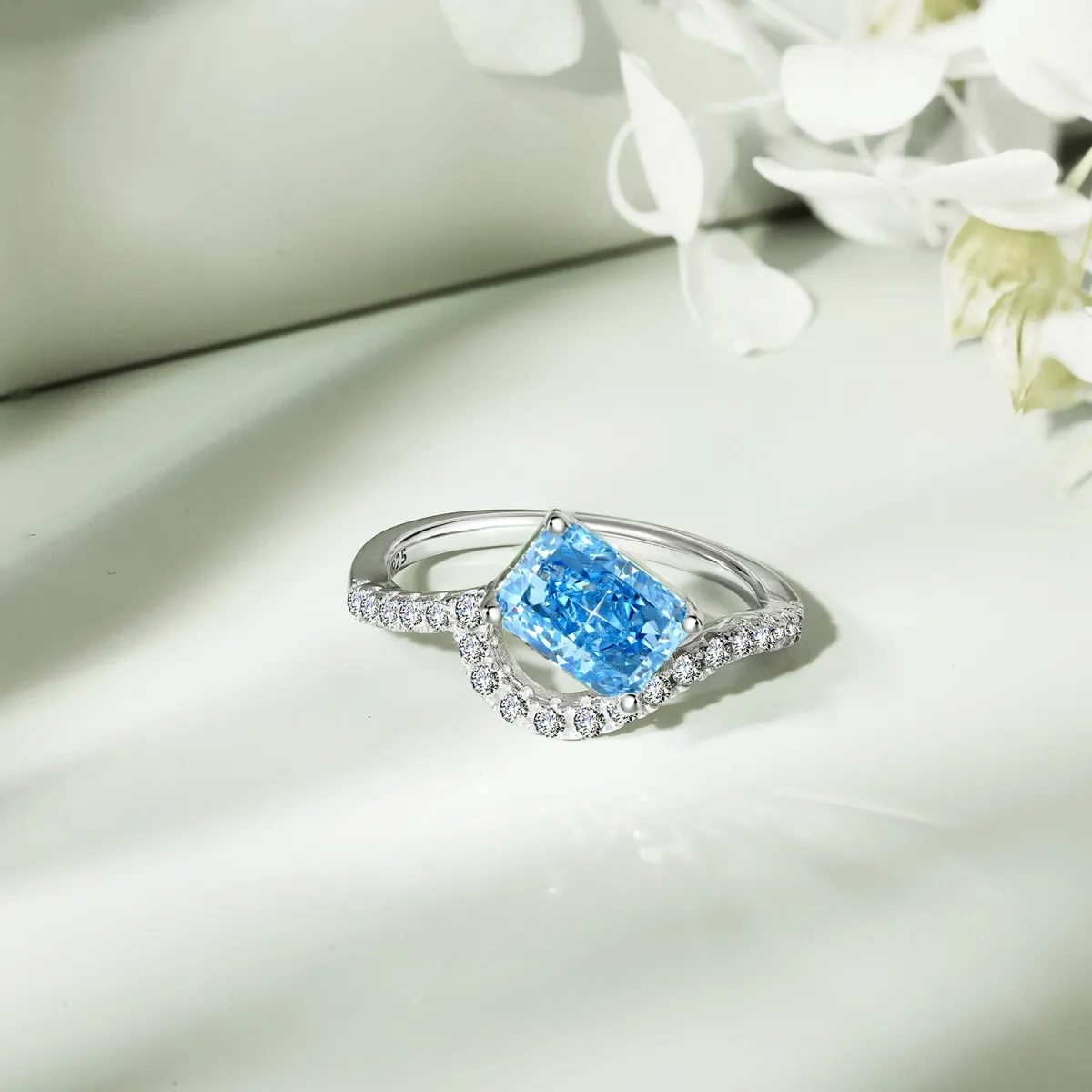 Cubic Zirconia Sterling Silver Ring