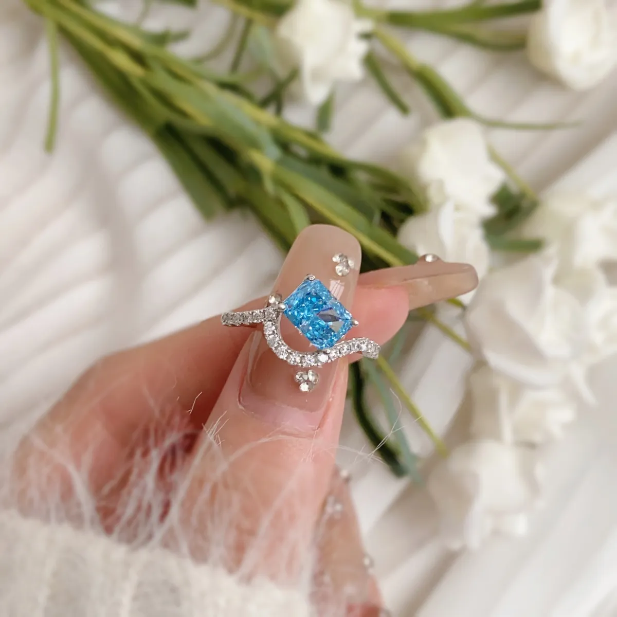 Cubic Zirconia Sterling Silver Ring