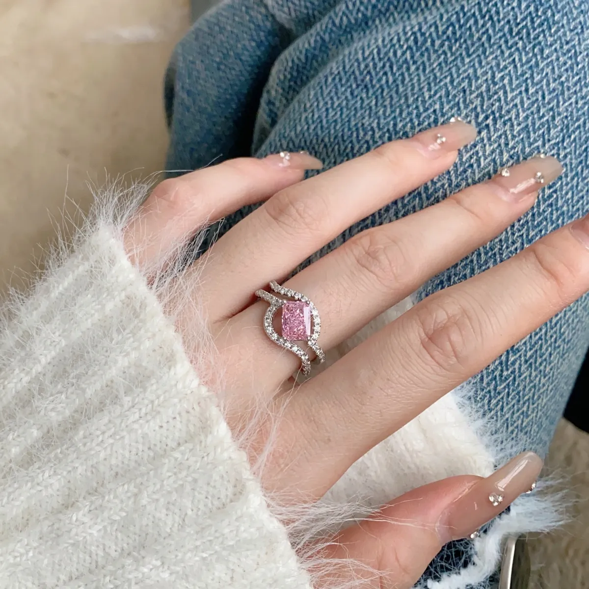 Sterling Silver Cubic Zirconia Ring
