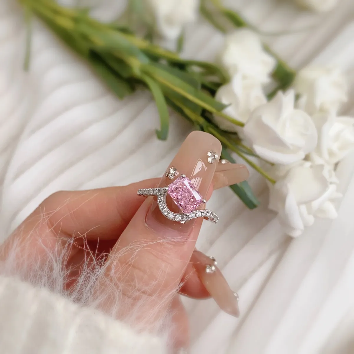 Sterling Silver Cubic Zirconia Ring