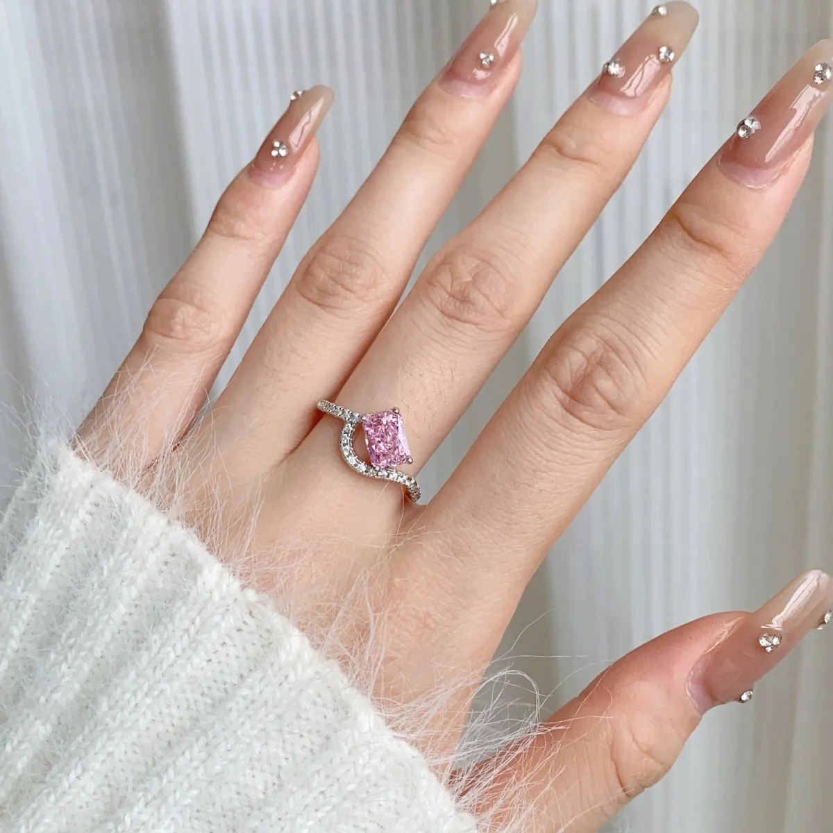 Sterling Silver Cubic Zirconia Ring
