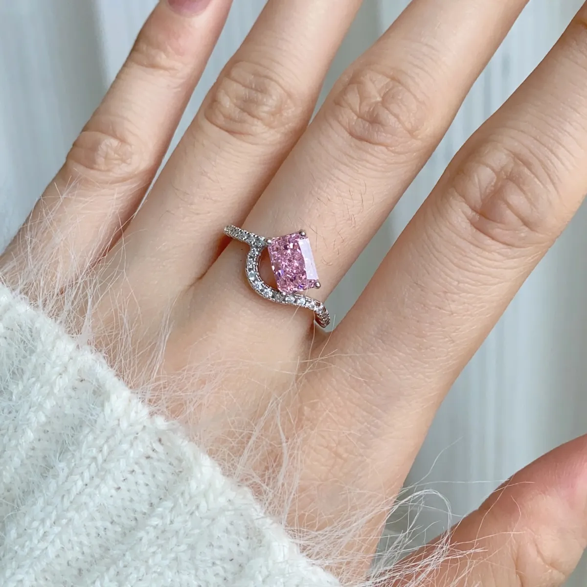 Sterling Silver Cubic Zirconia Ring