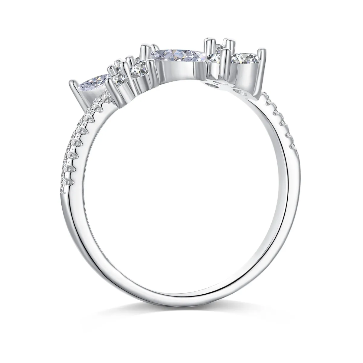 Minimalist Cubic Zirconia Sterling Silver Ring