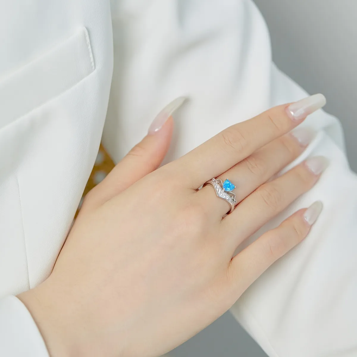 Sterling Silver Cubic Zirconia Ring