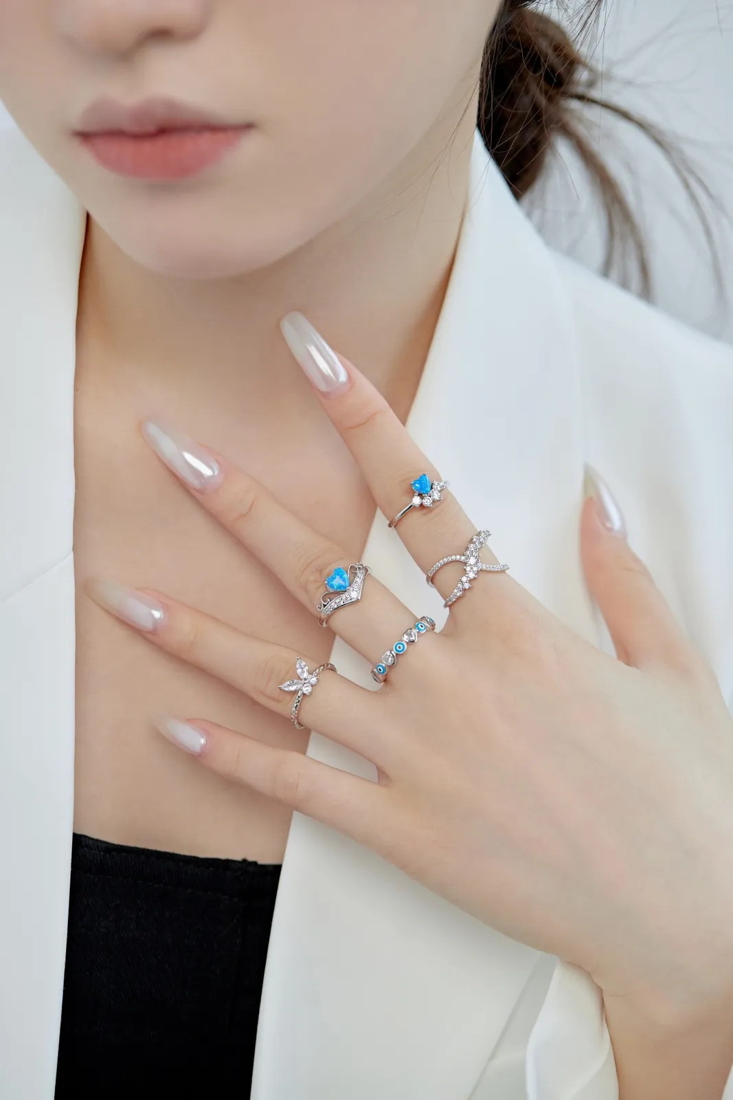Sterling Silver Cubic Zirconia Ring