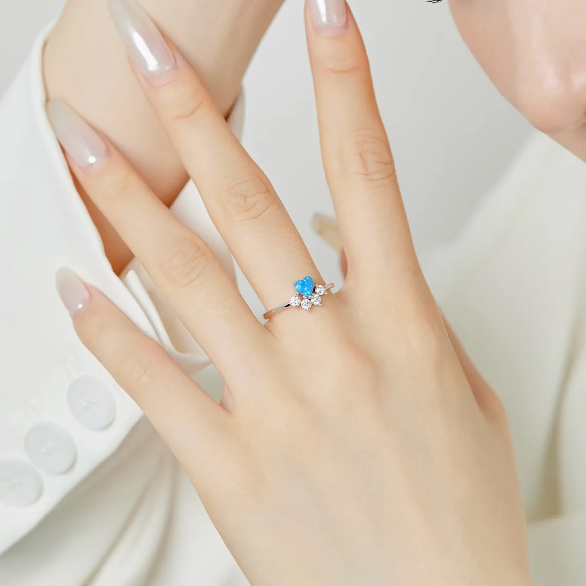 Cubic Zirconia Sterling Silver Ring