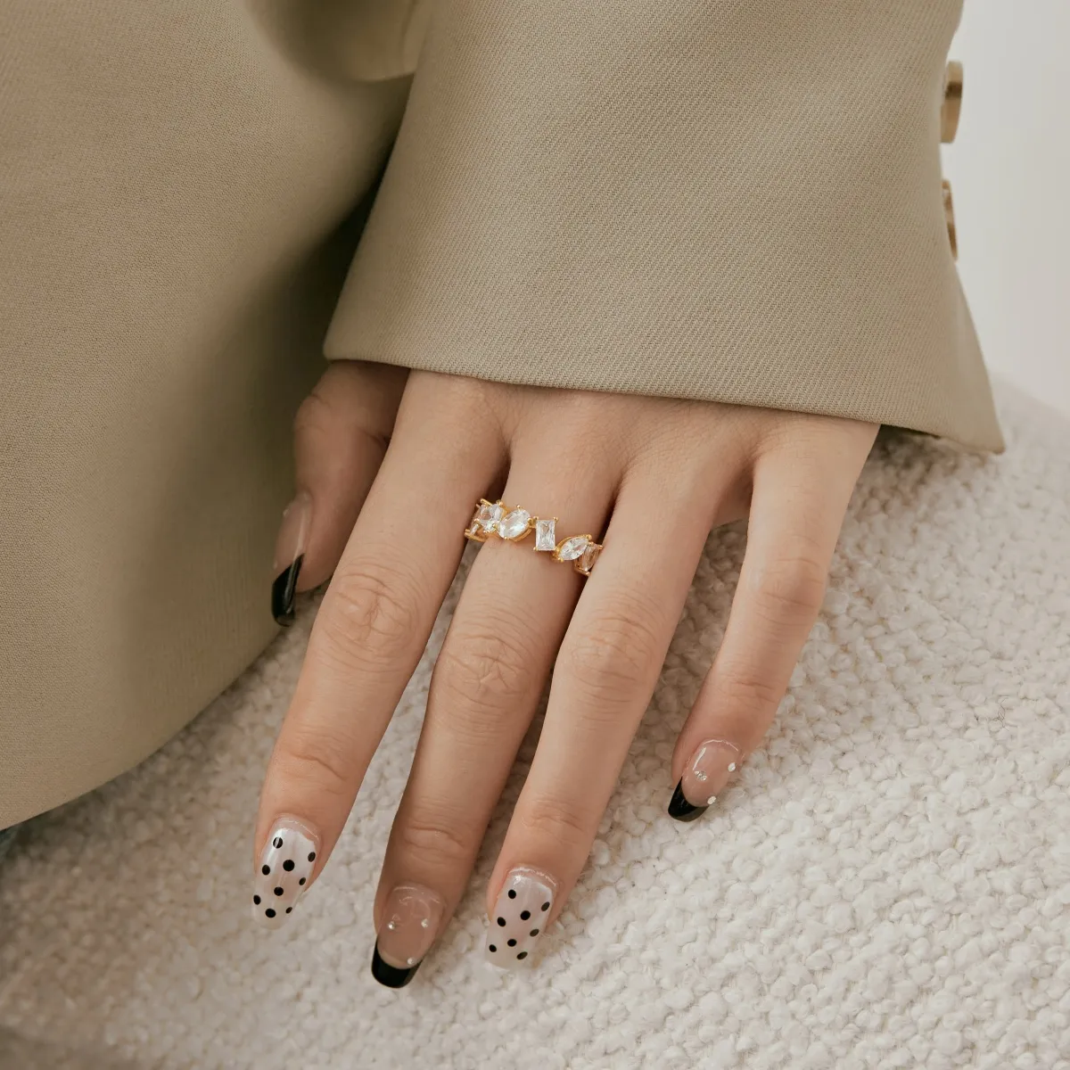 Minimalist Gold Plated Sterling Silver Ring
