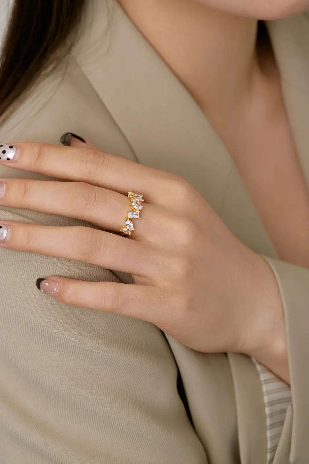 Minimalist Gold Plated Sterling Silver Ring