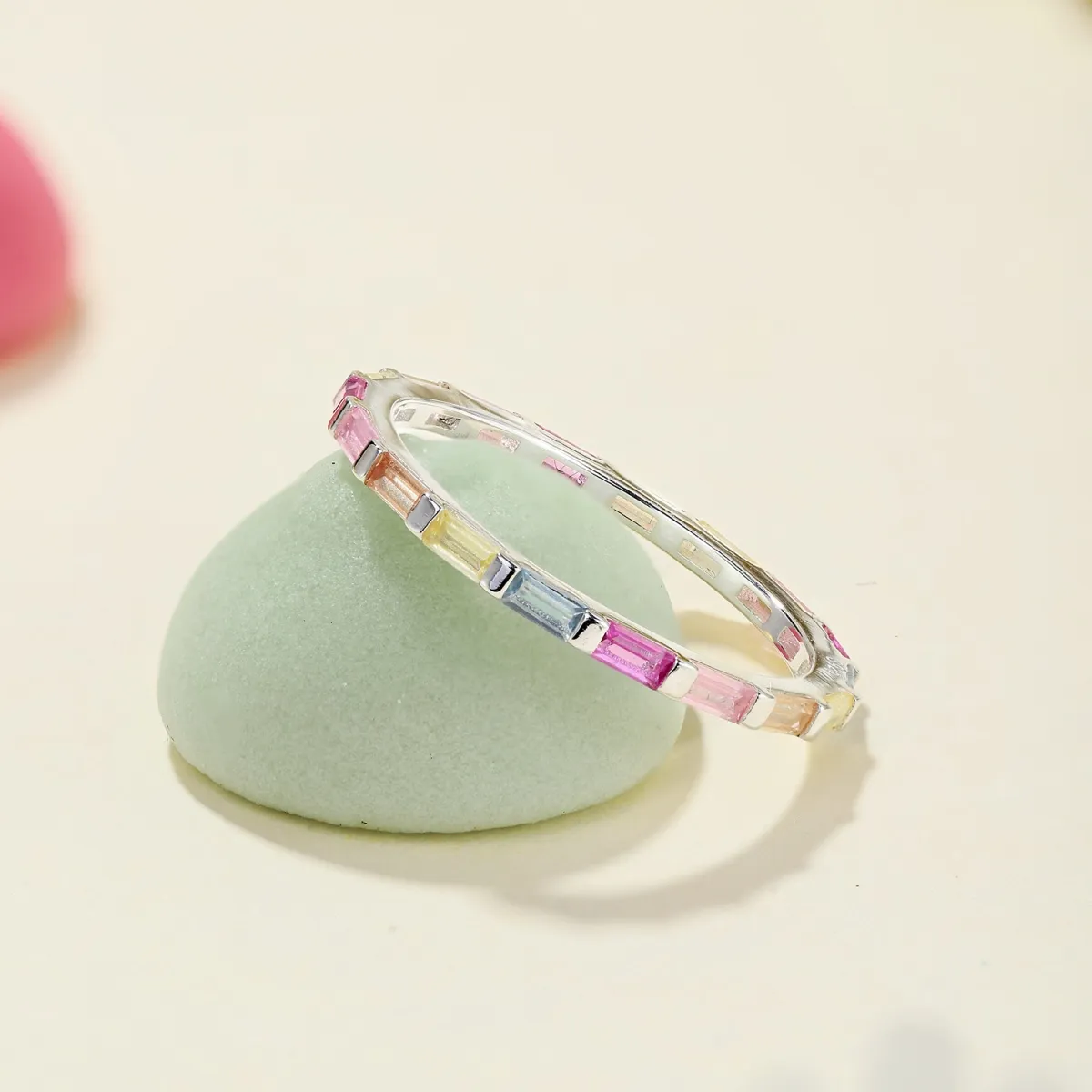 Minimalist Cubic Zirconia Sterling Silver Ring