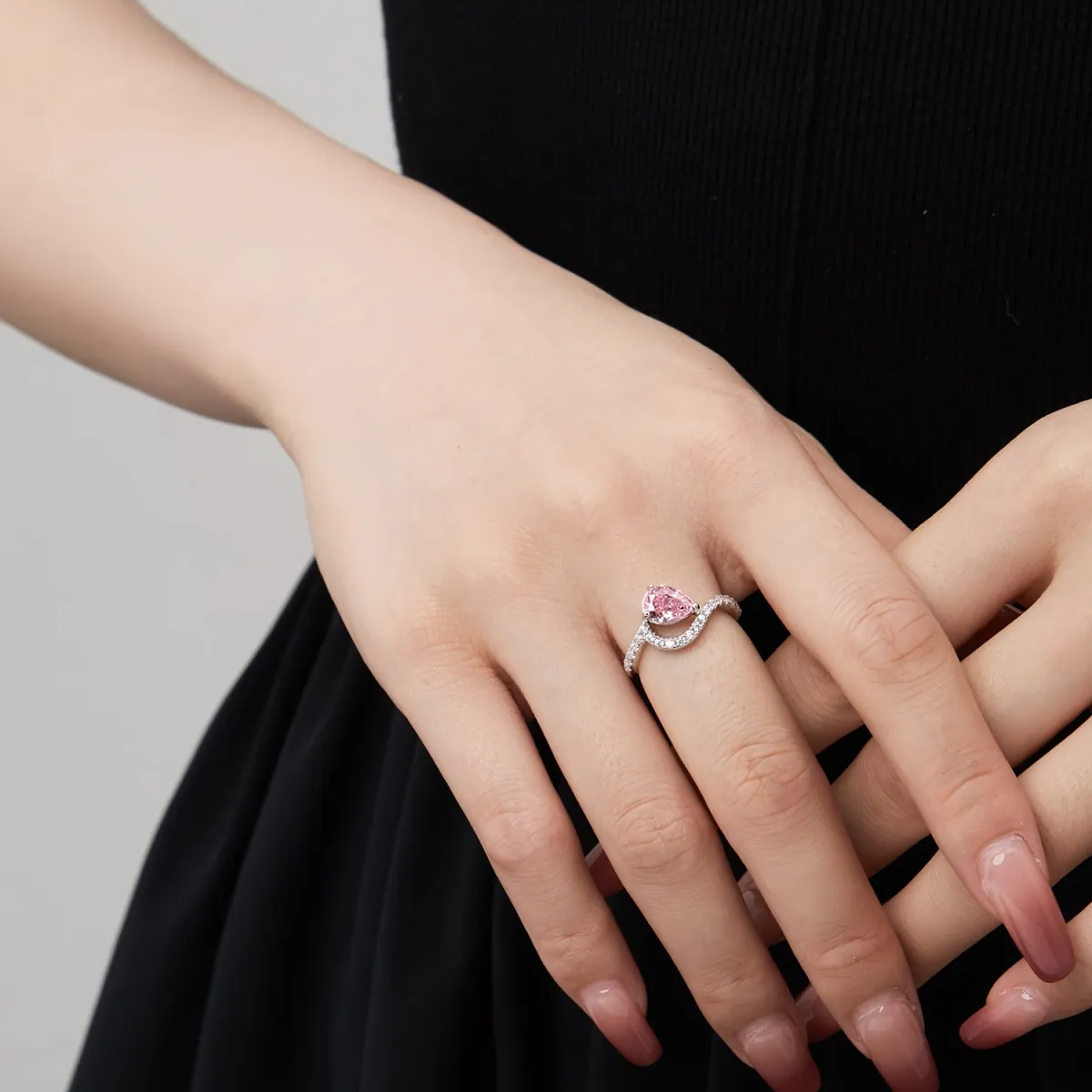 Minimalist Cubic Zirconia Sterling Silver Ring