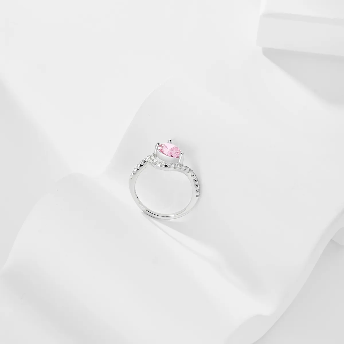 Minimalist Cubic Zirconia Sterling Silver Ring