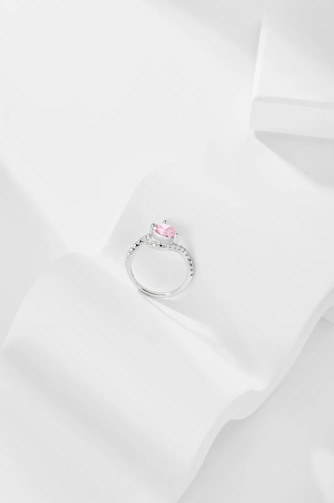 Minimalist Cubic Zirconia Sterling Silver Ring