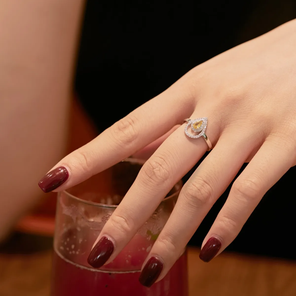 Minimalist Cubic Zirconia Sterling Sier Ring