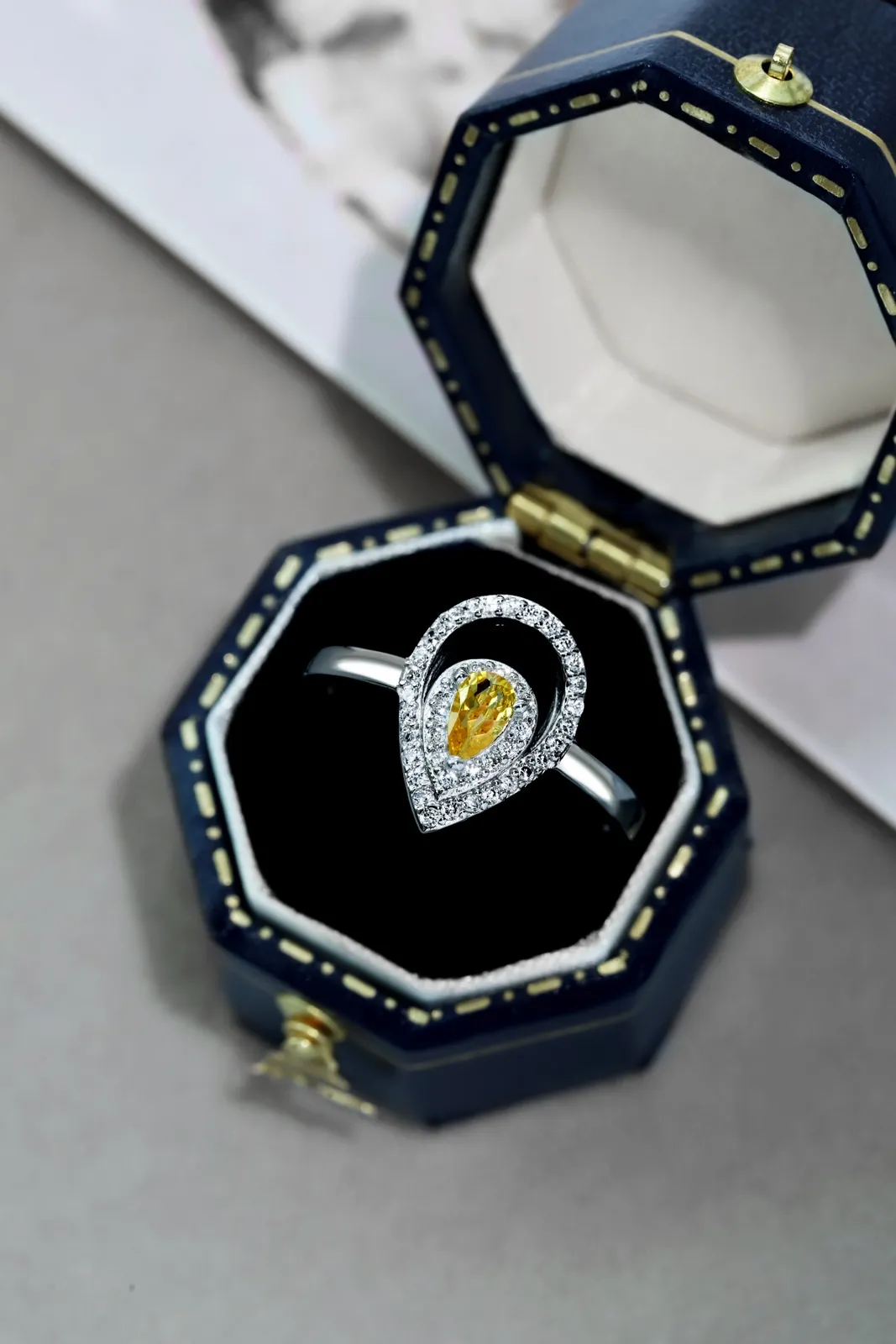 Minimalist Cubic Zirconia Sterling Sier Ring