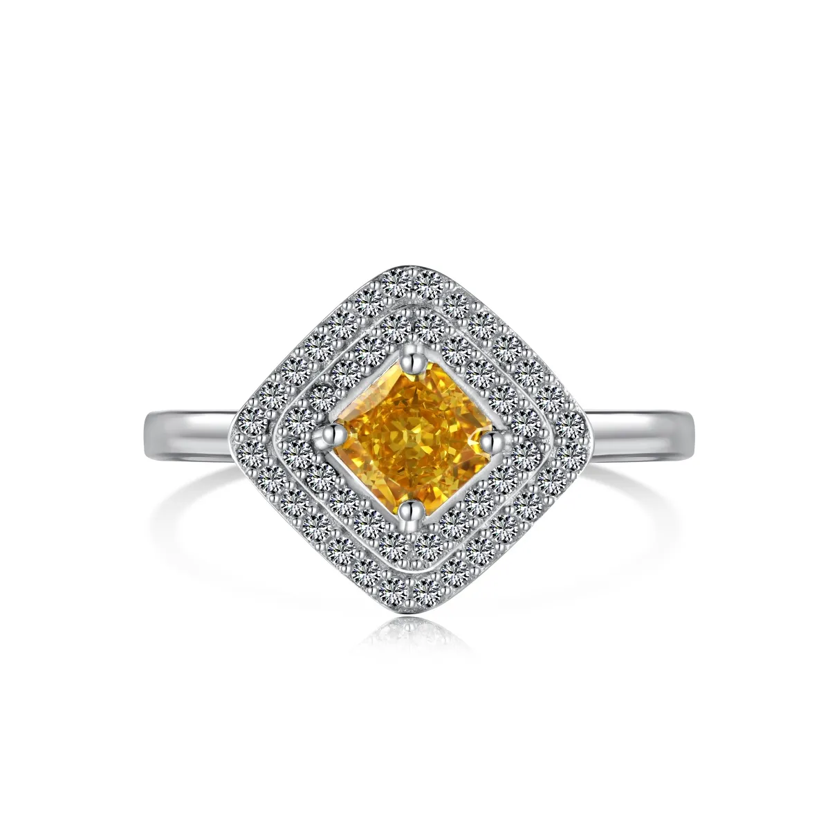 Minimalist Cubic Zirconia Sterling Silver Ring