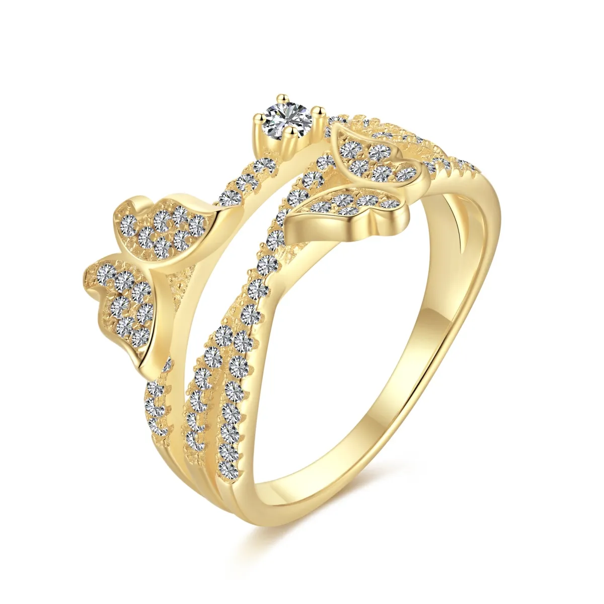 Minimalist Cubic Zirconia Sterling Silver Ring