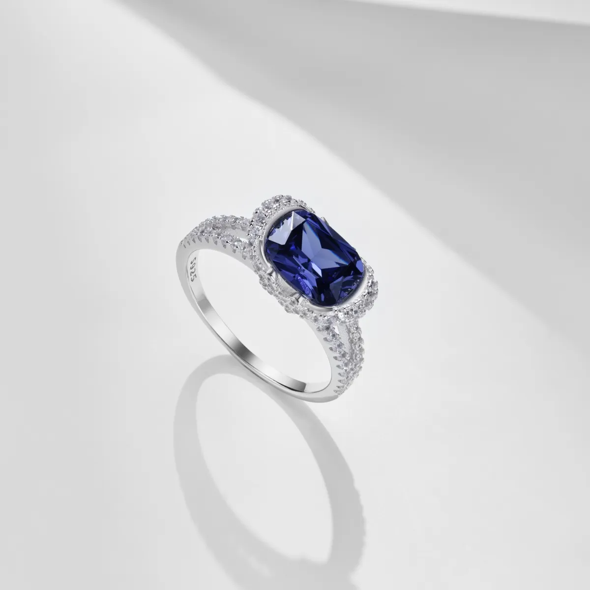 Minimalist Cubic Zirconia Sterling Silver Ring