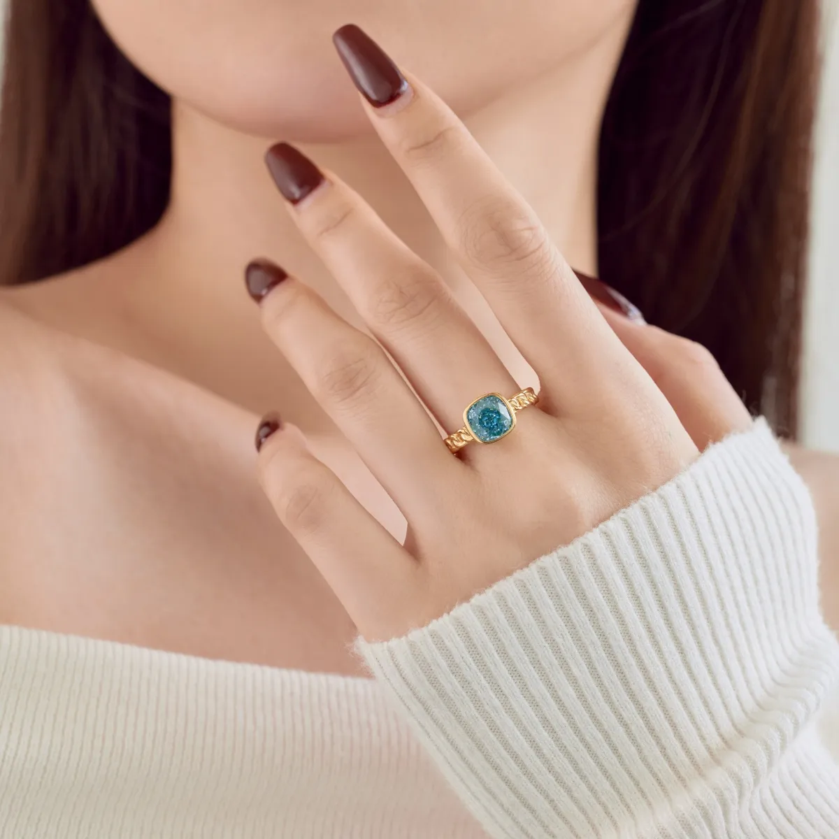 Minimalist Cubic Zirconia Sterling Silver Ring
