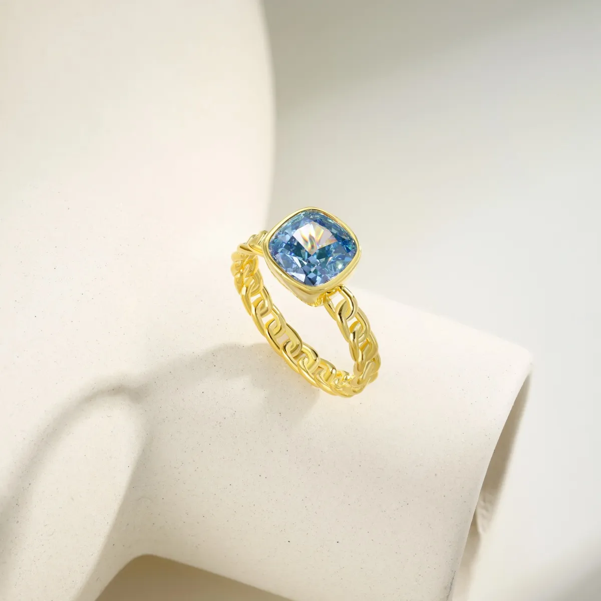 Minimalist Cubic Zirconia Sterling Silver Ring