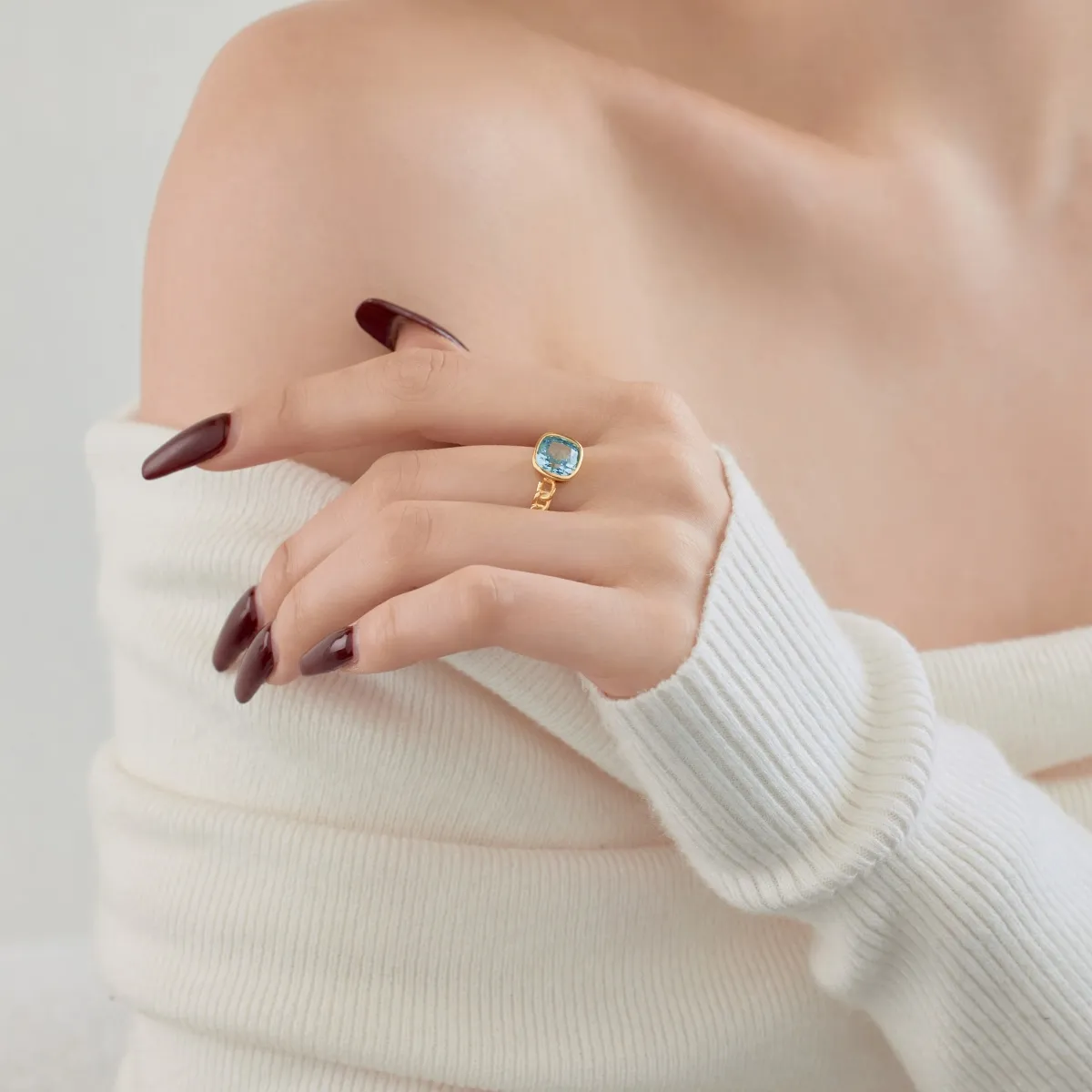 Minimalist Cubic Zirconia Sterling Silver Ring