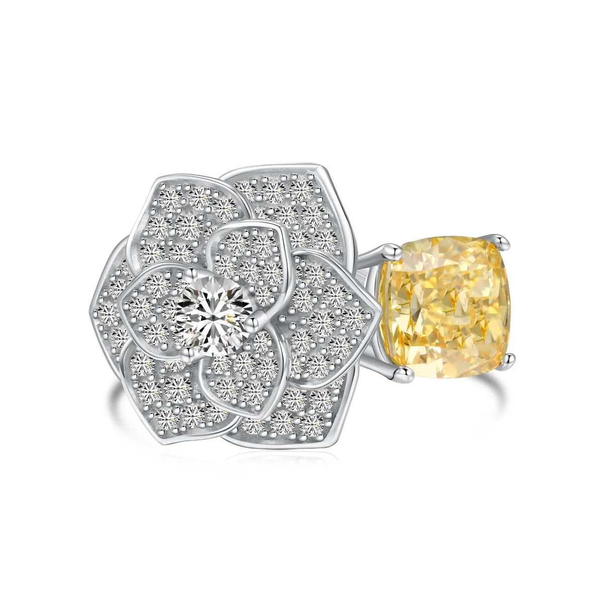 Minimalist Cubic Zirconia Sterling Silver Ring