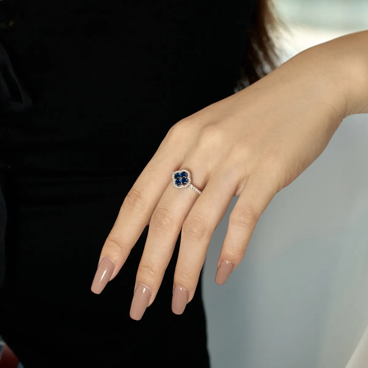 Minimalist Cubic Zirconia Sterling Silver Ring