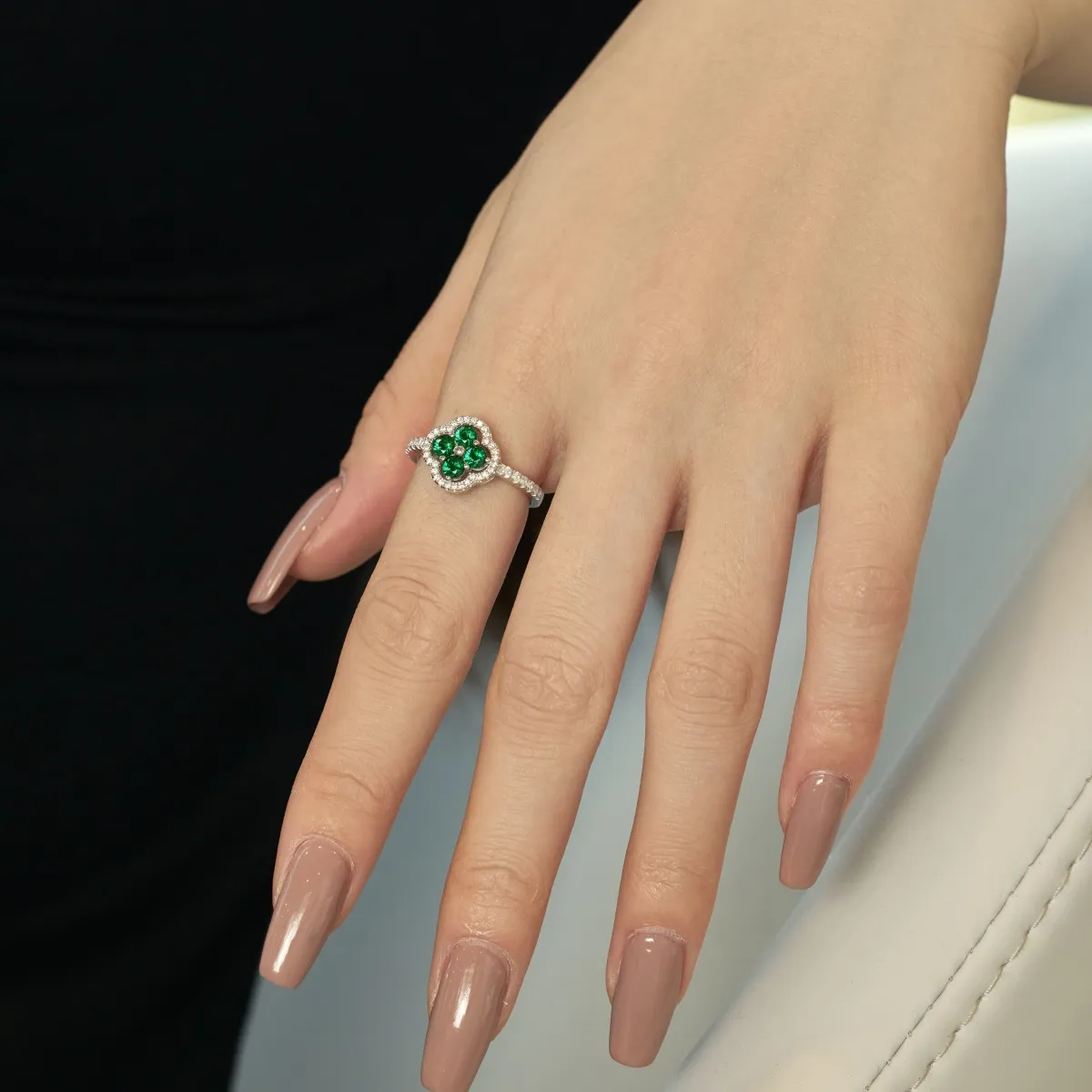 Minimalist Cubic Zirconia Sterling Silver Ring
