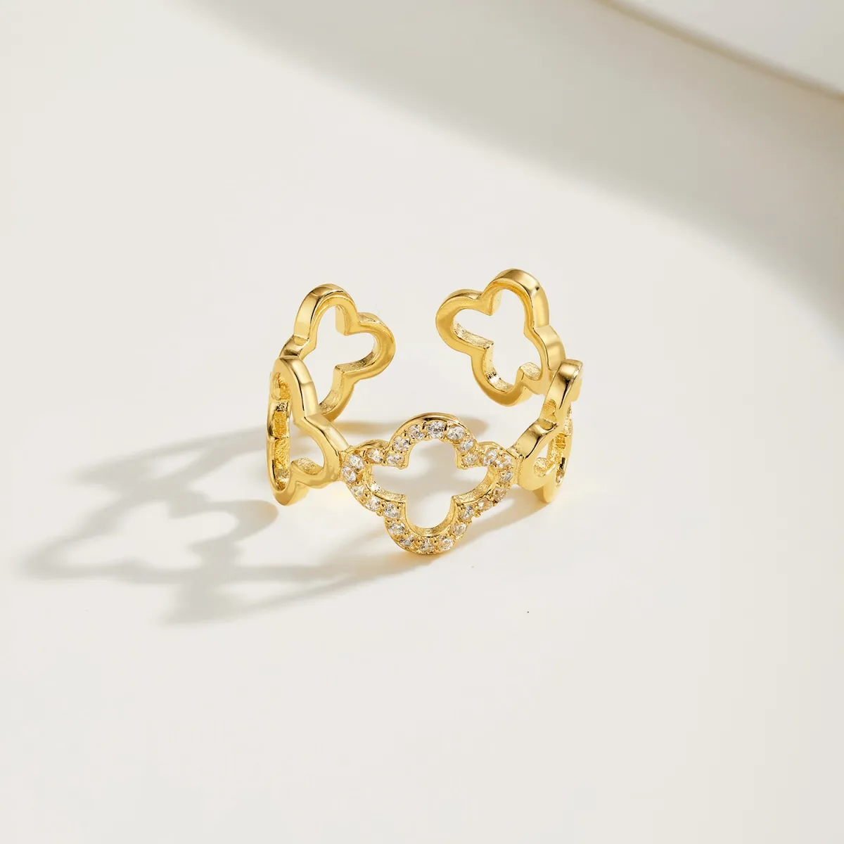 Minimalist Cubic Zirconia Sterling Silver Bracelet, Gold Plated