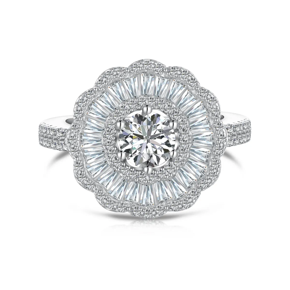 Minimalist Cubic Zirconia Sterling Silver Ring
